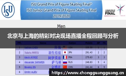 北京与上海的精彩对决现场直播全程回顾与分析